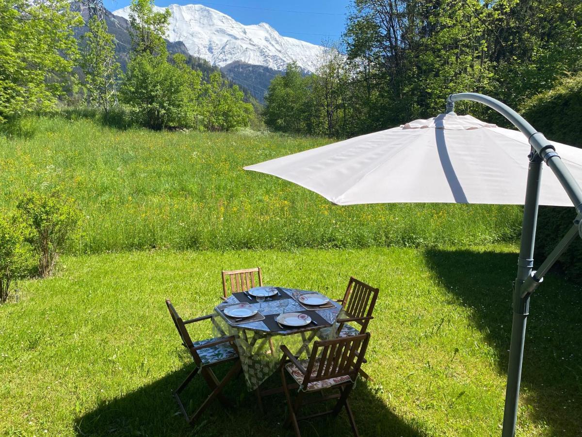 Appartement Lumineux Et Cosy En Rez De Jardin Saint-Gervais-les-Bains Exteriör bild